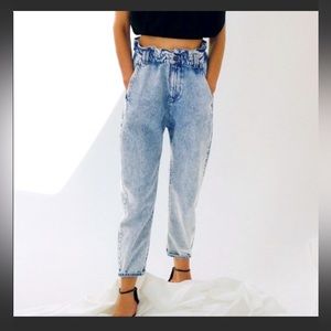 Zara paper bag baggy jeans